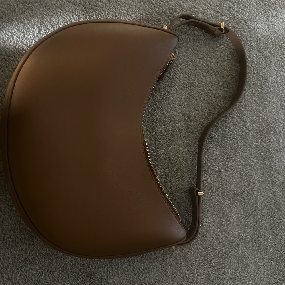 Large Arque Brown Leather Women's Bag - Picture 2 of 5